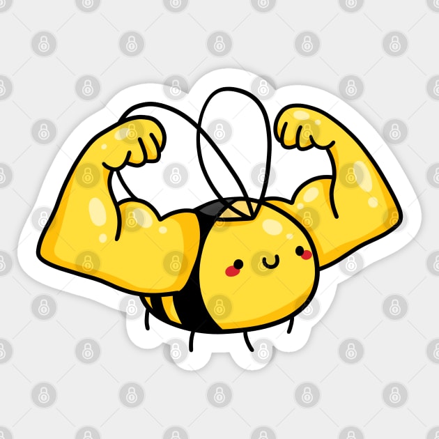 Bee strong Sticker by Nikamii